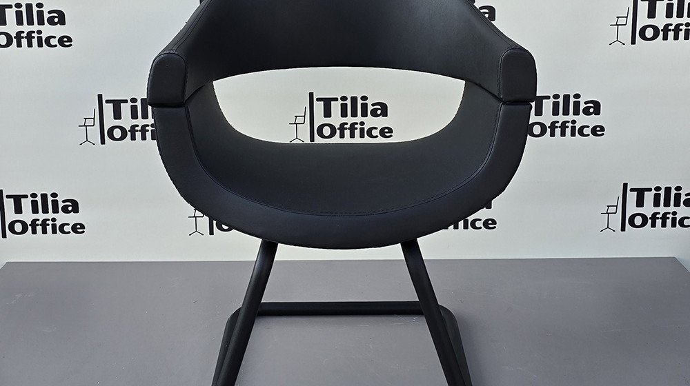 Vera Kuaför Tarama Çalışma Bekleme Koltuğu Siyah U Ayak